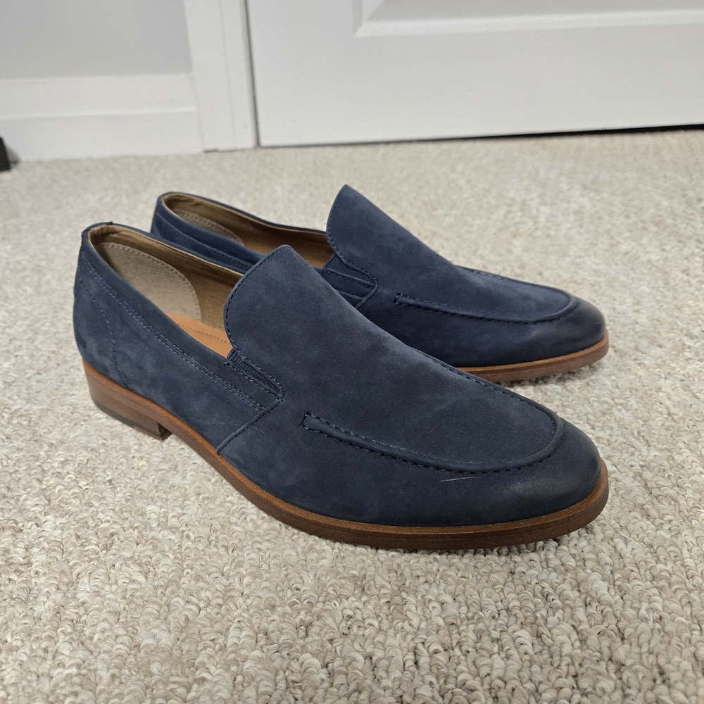 Mens aldo blue suede loafers